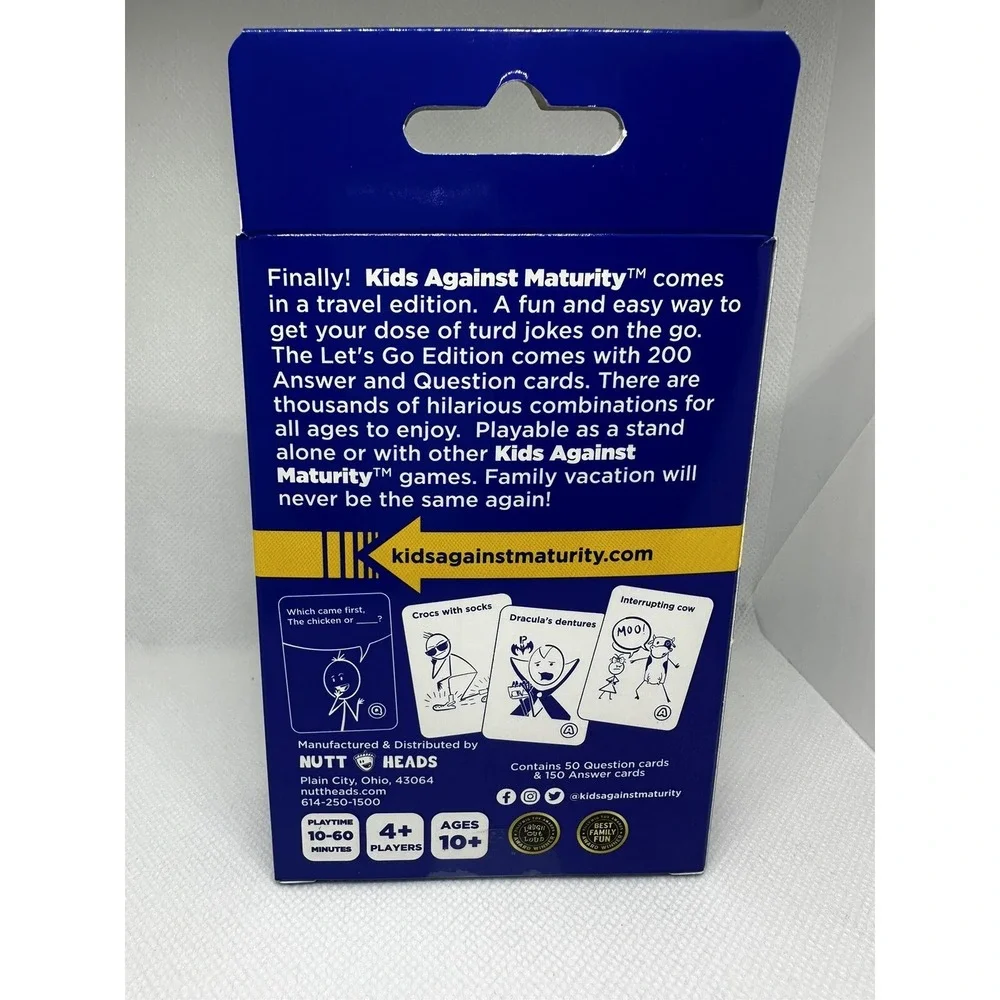 Kids Against Maturity LETS GO Edition -New - Gift Idea -